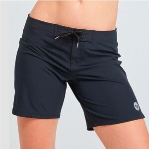Roxy to dye 7" board shorts anthracite black womens size‎ 11 EUC